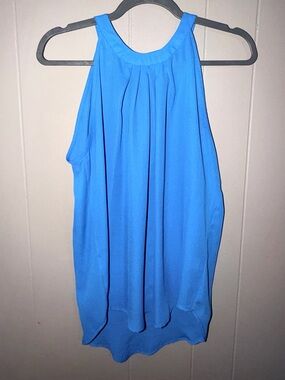 Women’s Sleeveless Halter Blouse - Blue